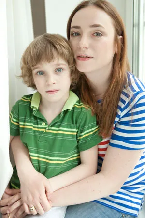 Тутта Ларсен с сыном