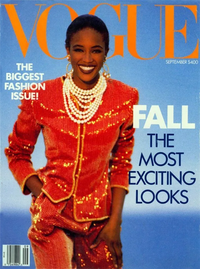Наоми Кэмпбелл Vogue 1989