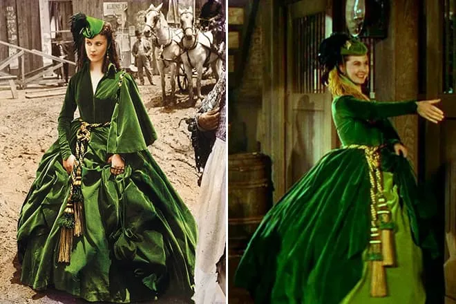 Зеленое платье Скарлетт О'Хара из занавески