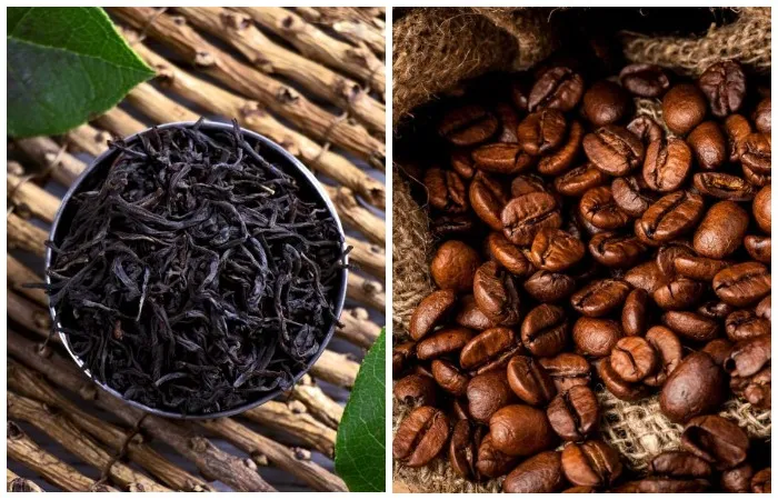 Черный крупнолистовой чай и зерновой кофе хранятся около 3 лет