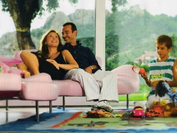 Лика Стар с мужем Анджело Сечи и её сын Артём