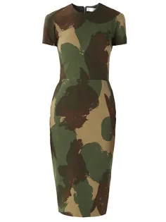 Платье-футляр в стиле милитари Victoria Beckham