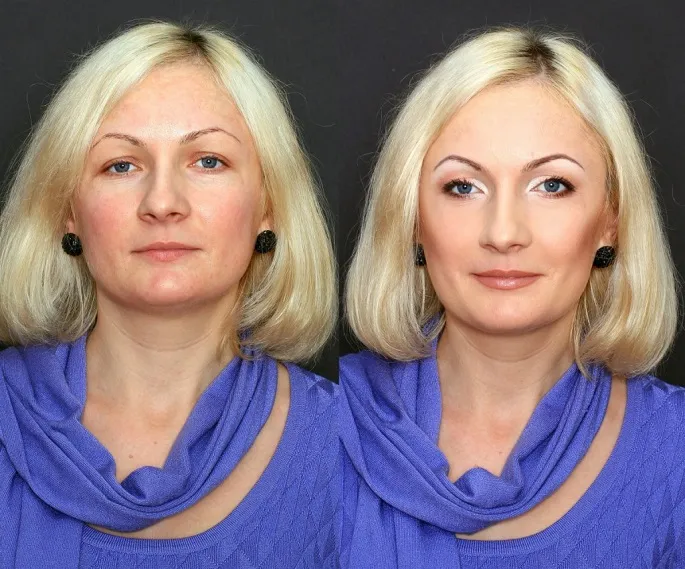 как правильно сделать макияж в домашних условиях пошаговое фото мне 55 лет