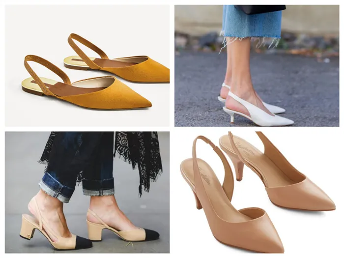 слингбэки - что это, особенности, модная женская обувь на лето
