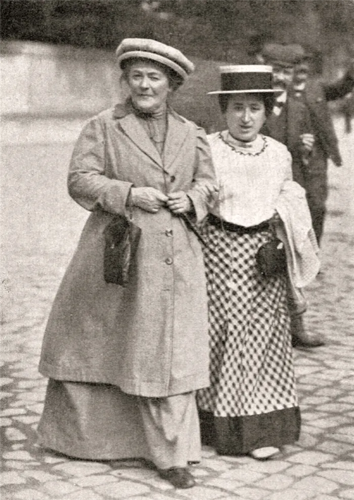 Роза Люксембург и Клара Цеткин