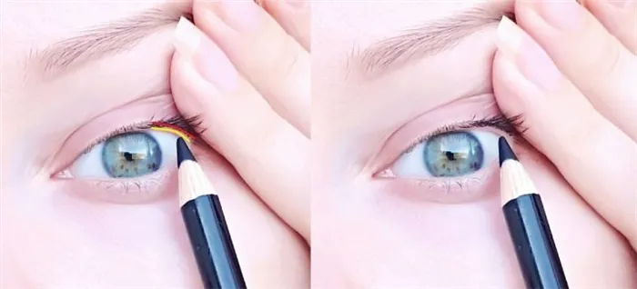 Как подвести нижнее веко: используем карандаш для глаз правильно. Как красить нижнее веко 6