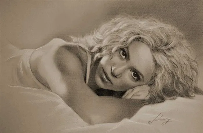 Шакира на рисунке Кристофа Лукашевича