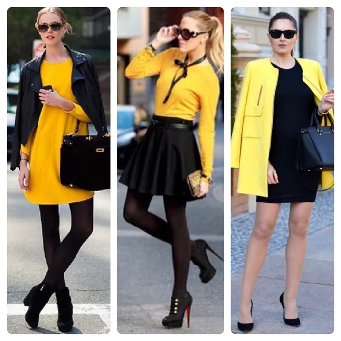 Желтый цвет в одежде: 19 удачных цветовых сочетаний. С какими цветами сочетается желтый 6