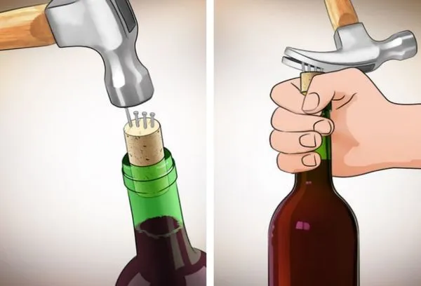 13 основных способов открытия бутылки вина без штопора в домашних условиях. Лайфхак как открыть бутылку 5