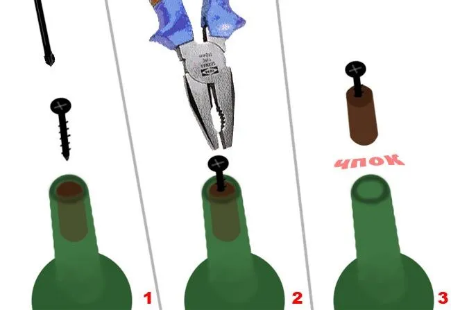 13 основных способов открытия бутылки вина без штопора в домашних условиях. Лайфхак как открыть бутылку 6