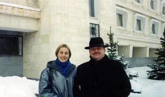 На фото: Михаил Круг и Светлана Тернова, его бэк-вокалистка