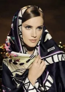 Как завязать шарф на голове: красивые и модные варианты. Как шарф завязать на голове 26