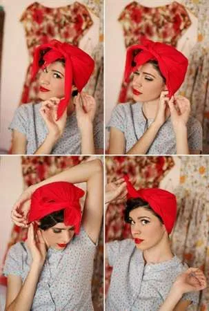 Как завязать шарф на голове: красивые и модные варианты. Как шарф завязать на голове 38