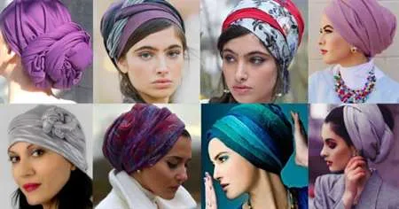Как завязать шарф на голове: красивые и модные варианты. Как шарф завязать на голове 41