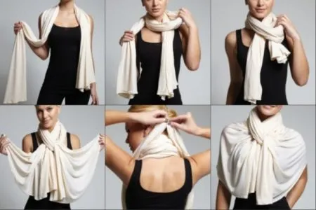 Как завязать шарф с пальто? 10 способов. Как носить шарфы с пальто 6
