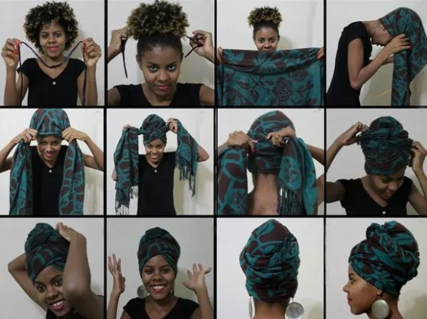 Как завязать шарф на голове: красивые и модные варианты. Как шарф завязать на голове 11