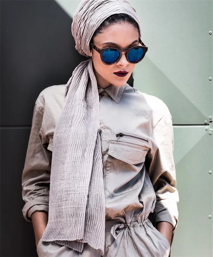 Как завязать шарф на голове: красивые и модные варианты. Как шарф завязать на голове 3