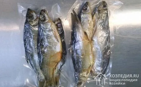 Срок хранения рыбы, упакованной в вакуумную упаковку при температуре 18°C, составляет 18 месяцев.