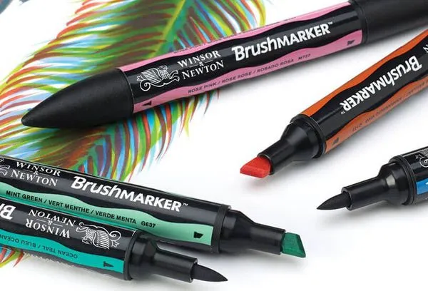 Разноцветная маркерная ручка