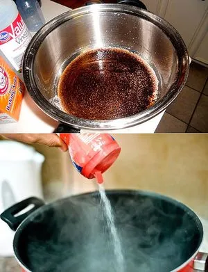 Как удалить стойкий нагар со сковороды