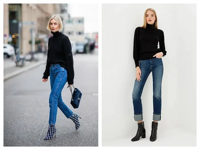 Что носить с джинсами в прямом стиле: семь более гибких образов