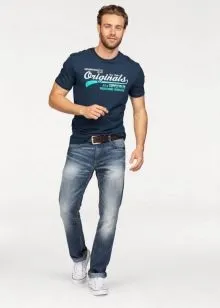 Как носить футболку с джинсами. Как носить свободную футболку с джинсами 41