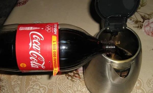 Кока-кола для удаления накипи