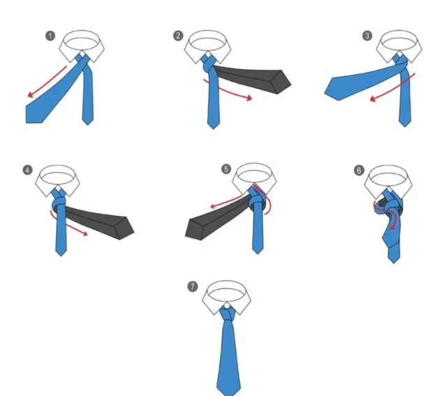 Как завязать галстук. Как завязать галстук пошагово фото 8
