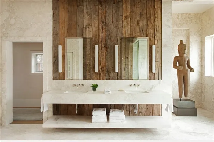Симметричные ванные комнаты
