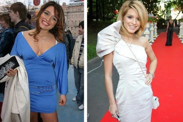 Бородина до и после похудения