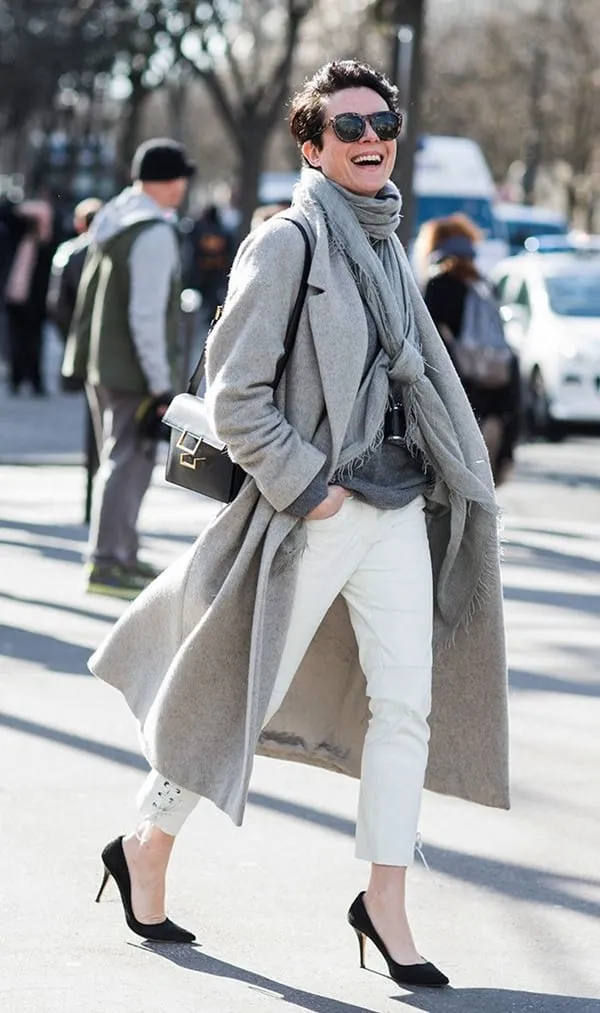 Как красиво носить шарф с пальто: ТОП стильных образов. Как носить шарф с пальто 4