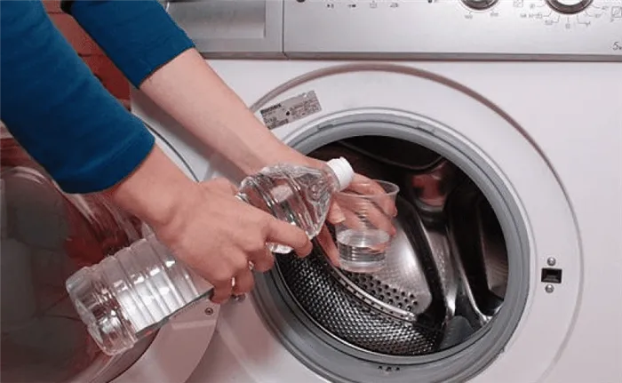 Промывка автоматических газовых стиральных машин раствором уксуса