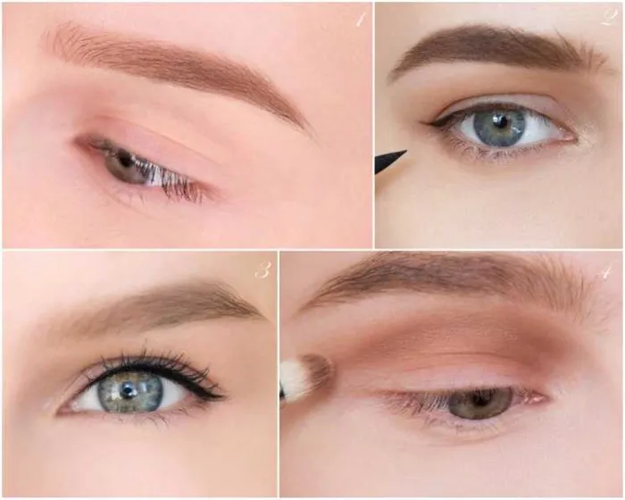 5 простых техник как увеличить глаза с помощью макияжа, пошагово, фото инструкция. Как вытянуть глаза с помощью макияжа 45