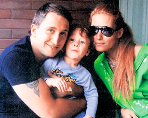 Кучера, жена Майя Маркова и их маленький сын Саша