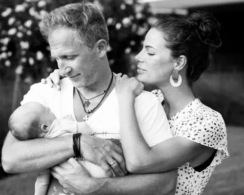 Оскар с женой Джулией и младшим сыном Марком.