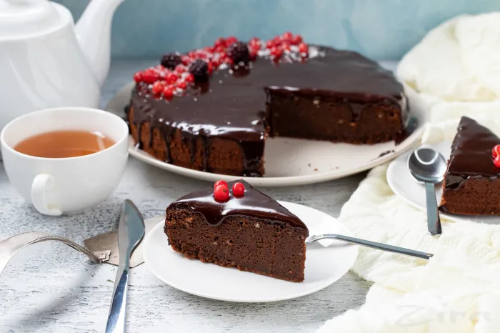 Шоколадный торт. \ዄФото: bulochka.ru.