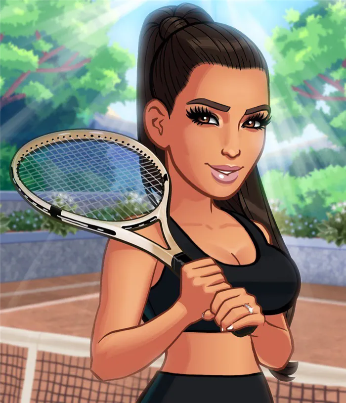 Аватар Ким Кардашьян в игре Kim Kardashian: Hollywood.