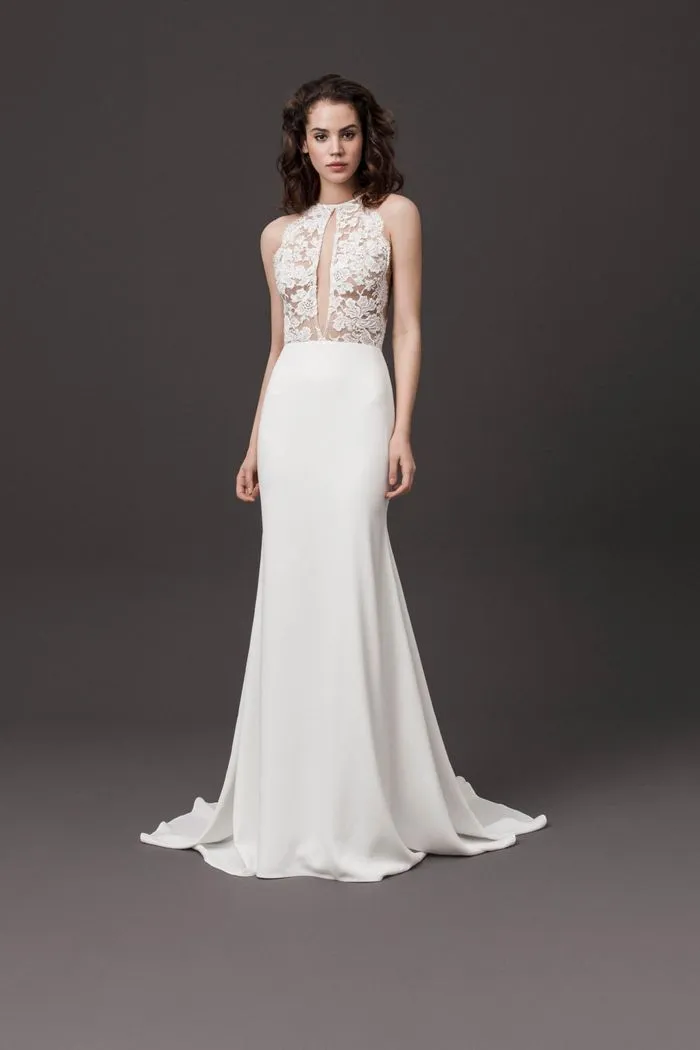 Прозрачное свадебное платье с корсетом от Daalarna Couture 2020 года