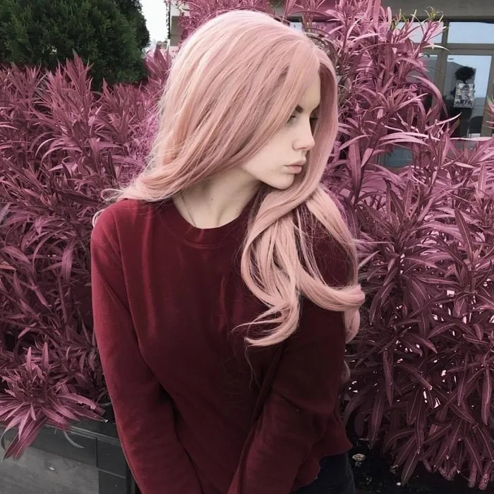Розовые волосы для девочек