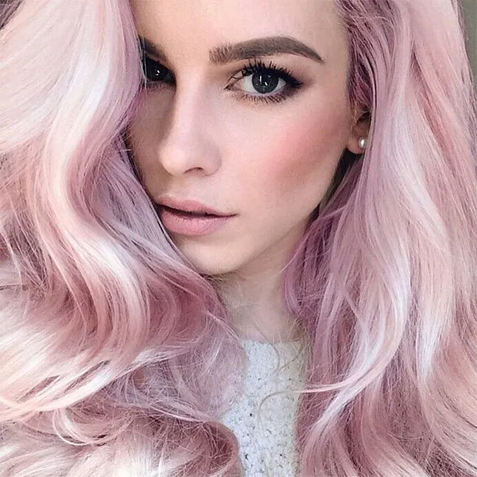 Розовый цвет волос: фото лучших оттенков. Кто красит волосы в розовый цвет 14