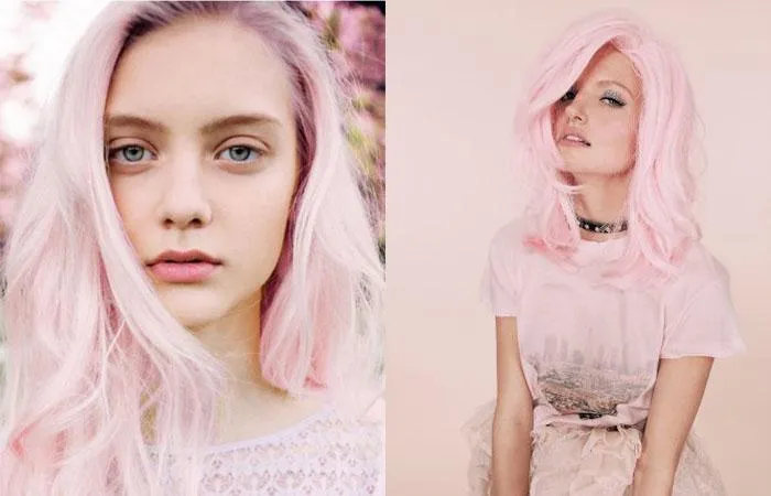 Розовый цвет волос: фото лучших оттенков. Кто красит волосы в розовый цвет 12