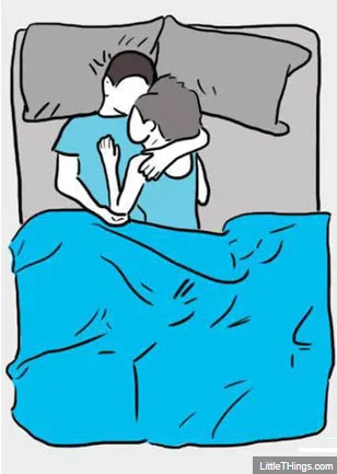 Удобные позы для сна вдвоем и их значение. Как спят пары позы значение 4