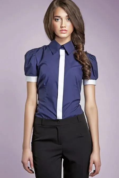 Женская рубашка в полоску: с чем носить. Как носить рубашку в полоску 80