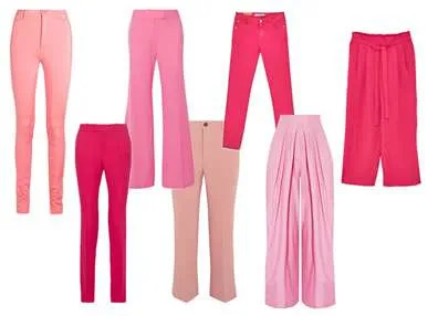 С чем носить розовые брюки – лучшие сочетания. Что одеть под розовые брюки 12