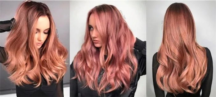 Цвет волос золотисто-розовый: как добиться, техника окрашивания, советы и рекомендации, фото. Как получить цвет розовое золото 8