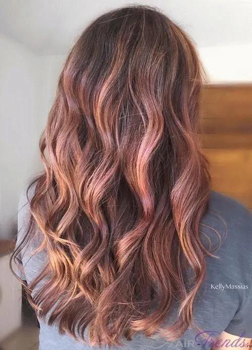 Цвет волос золотисто-розовый: как добиться, техника окрашивания, советы и рекомендации, фото. Как получить цвет розовое золото 21