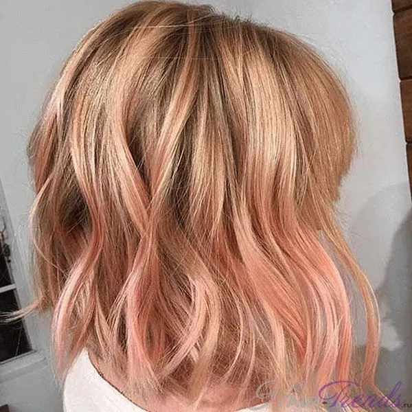 Цвет волос золотисто-розовый: как добиться, техника окрашивания, советы и рекомендации, фото. Как получить цвет розовое золото 17