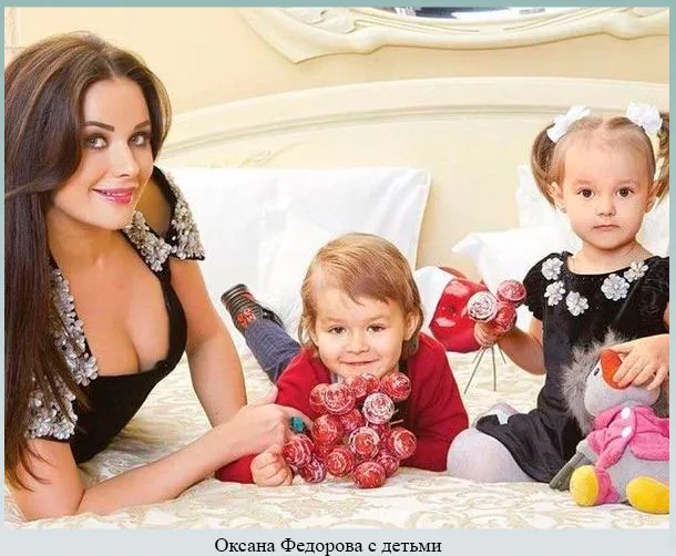 Оксана Федорова и ее дети
