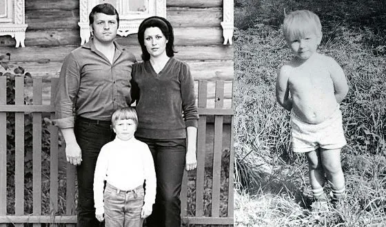 Маленький Николай Басков и его родители