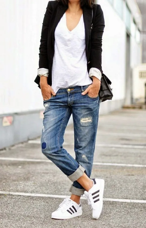С чем носят джинсы, рекомендации по стилю. Что одеть под джинсы 64